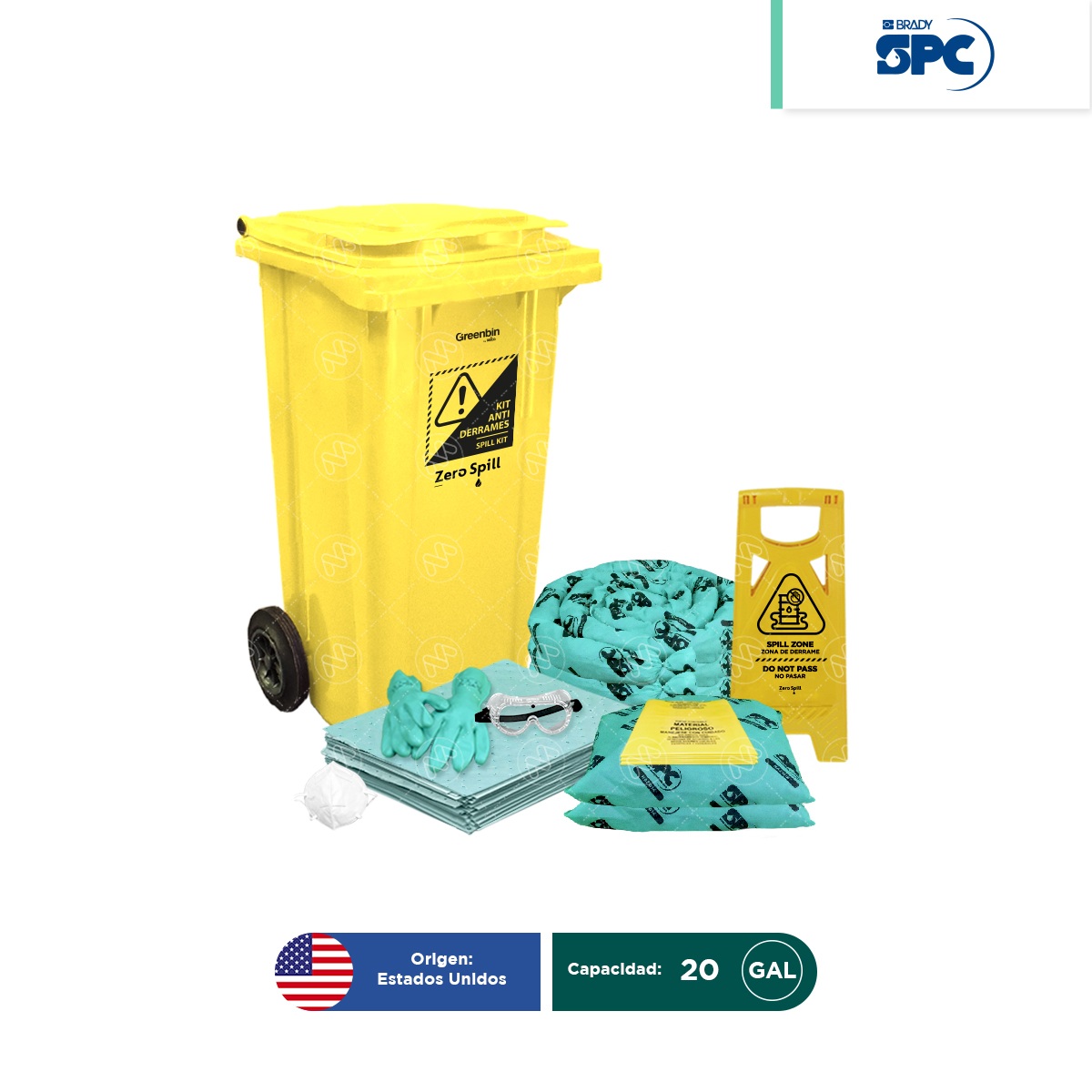 kit antiderrames movil hazmat 20 gal spc 001