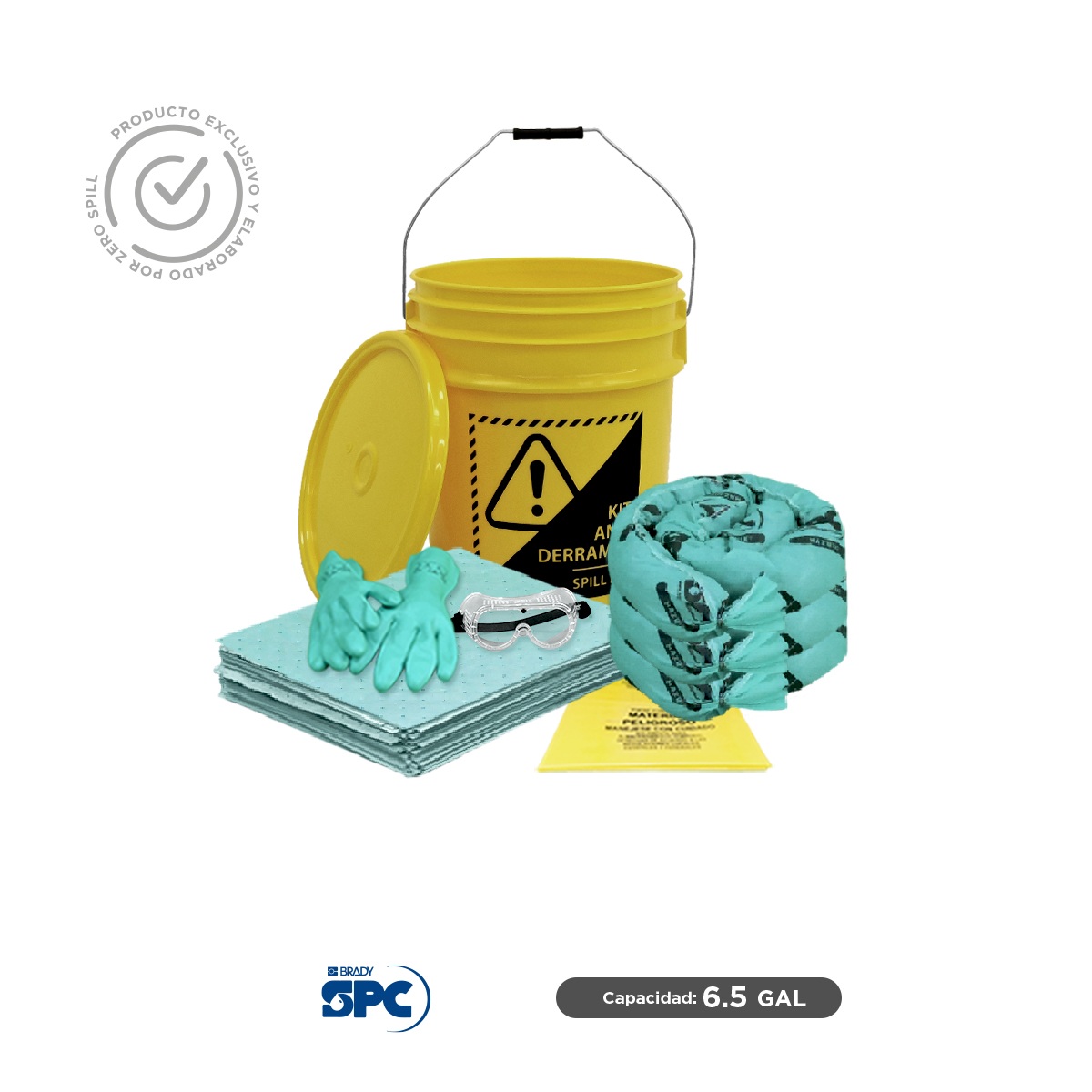 kit antiderrames portatil hazmat spc 6 5 gal 001